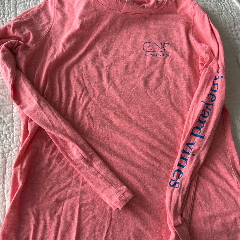 Vineyard Vines Coral Pink Long Sleeve Top